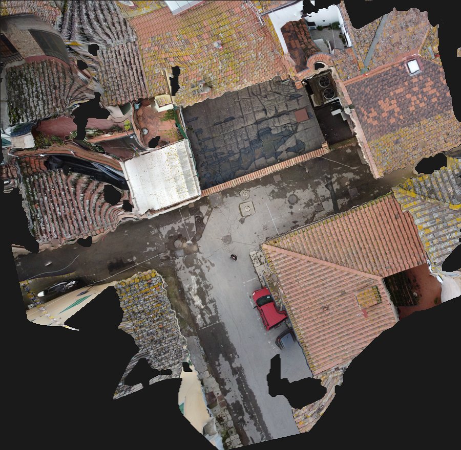 Colle di Val d'Elsa (SI): tetti del centro storico Ortofoto da drone: Colle di Val d'Elsa (SI): tetti del centro storico