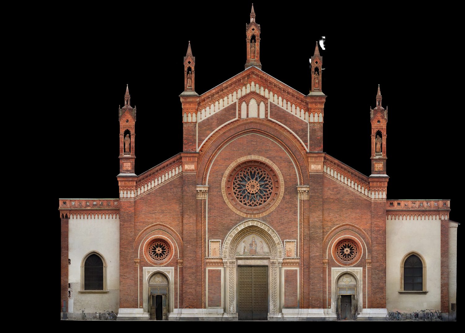 Ortofoto della facciata di Santa Maria del Carmine a Milano