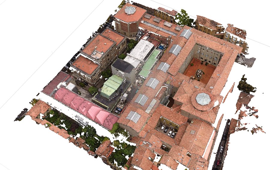 Accademia di Belle Arti di Bologna: l'isolato nella nuvola di punti Nuvola di punti da laser scanner: Accademia di Belle Arti di Bologna: l'isolato nella nuvola di punti