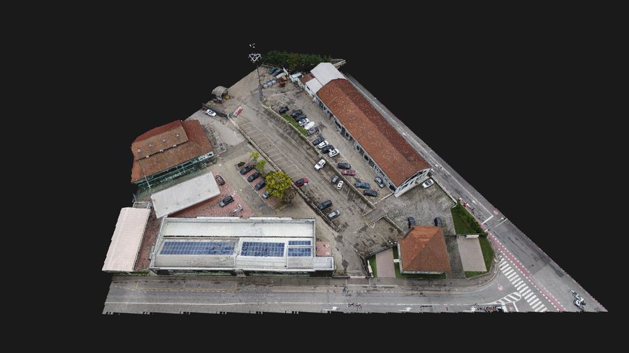 Area produttiva in via Carracci, Bologna: modello da drone Modello 3D fotogrammetrico: Area produttiva in via Carracci, Bologna: modello da drone