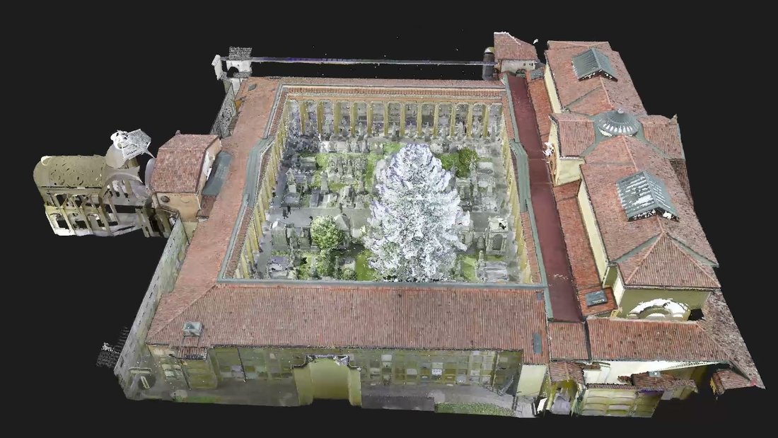 Chiostro VII, Certosa di Bologna: il modello completo Modello 3D fotogrammetrico: Chiostro VII, Certosa di Bologna: il modello completo