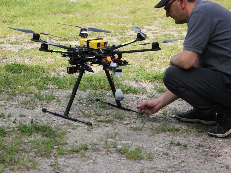 Drone per il prelievo di campioni d’acqua